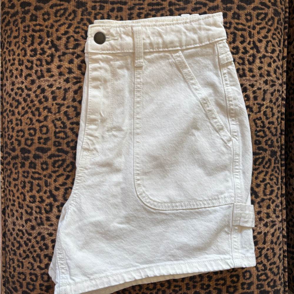 White Denim Shorts